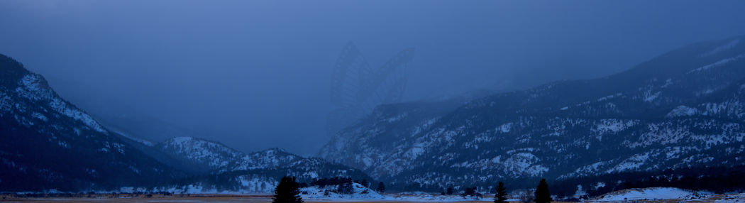 Nightfall in the Rocky Mountains